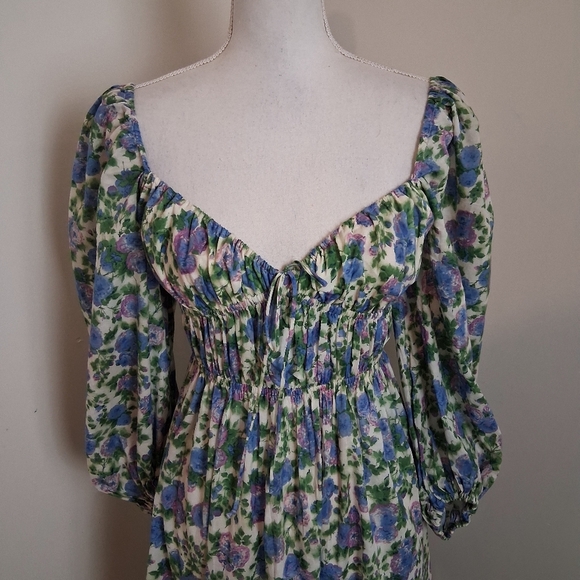 For Love And Lemons Bridget Midi Dress Size Small - Picture 10 of 16